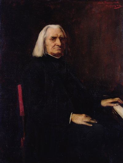 Porträt von Franz Liszt (1811-86), 1886 von Mihály Munkácsy